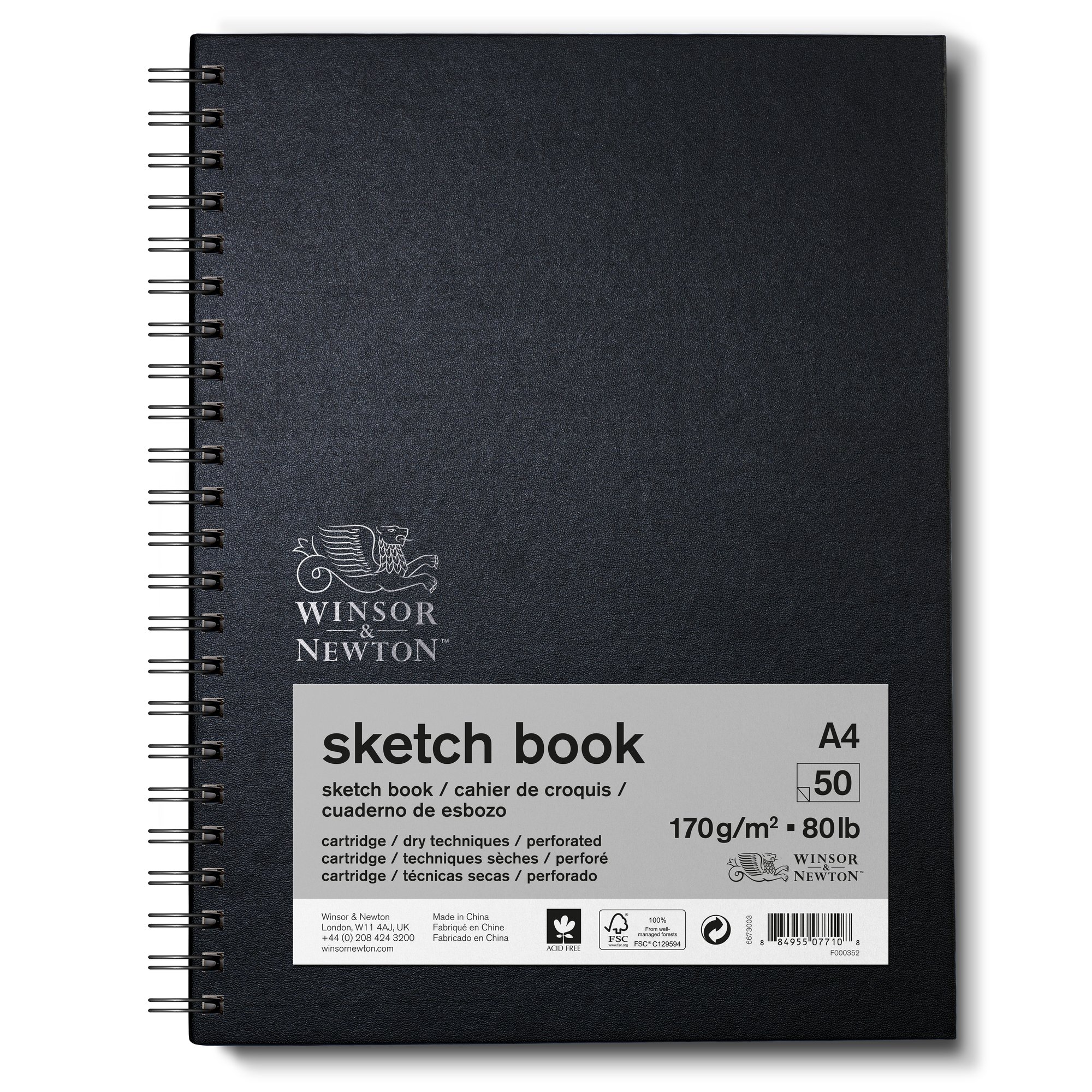 W&N BLOCCO SKETCH BOOK A4 170GR 50FF 6673003