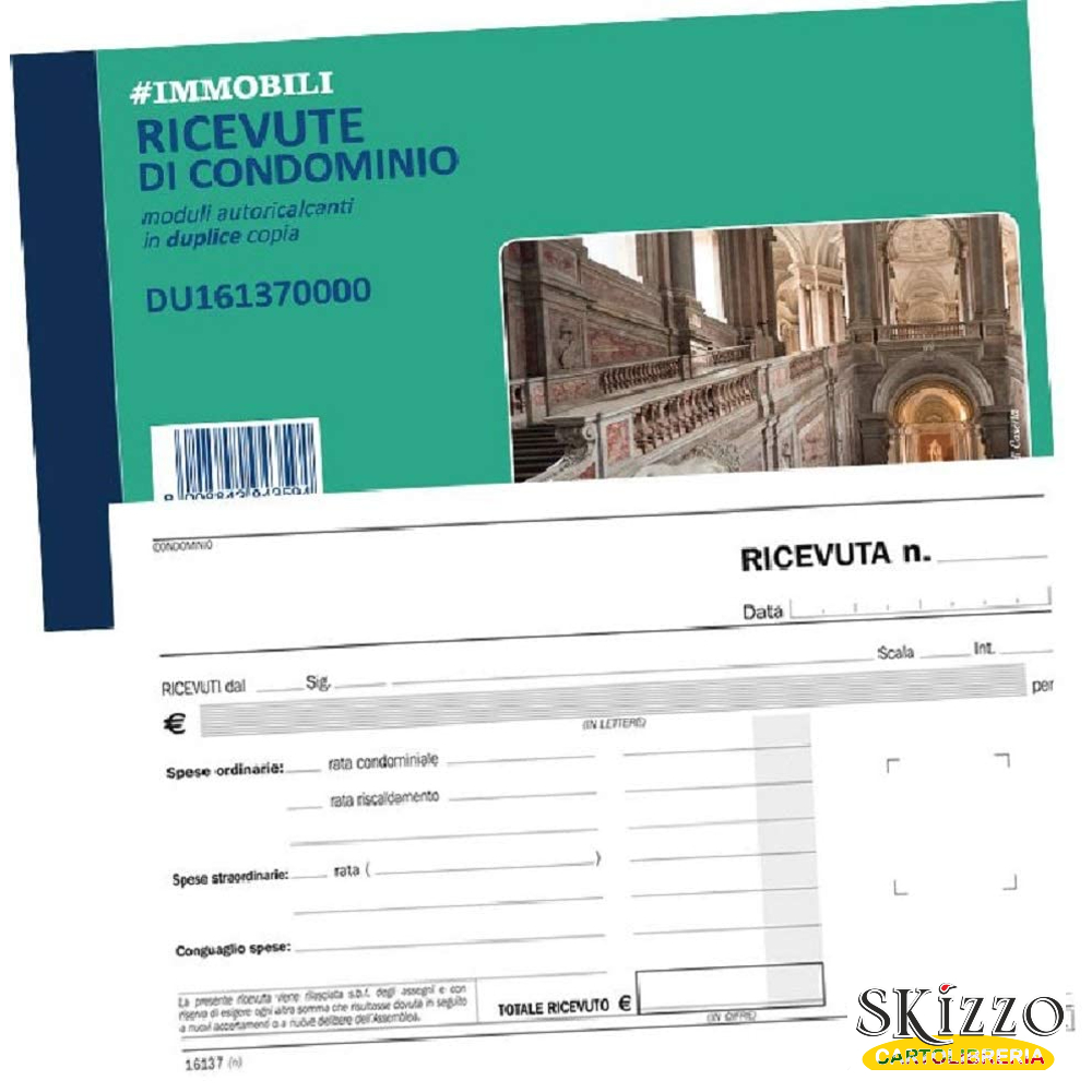 RICEVUTE CONDOMIO 2 COPIE 11.5X16.5 20PZ 41NIK006