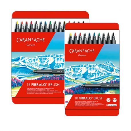 PENNARELLI FIBRALO BRUSH CARAN D'ACHE 10PZ 186310