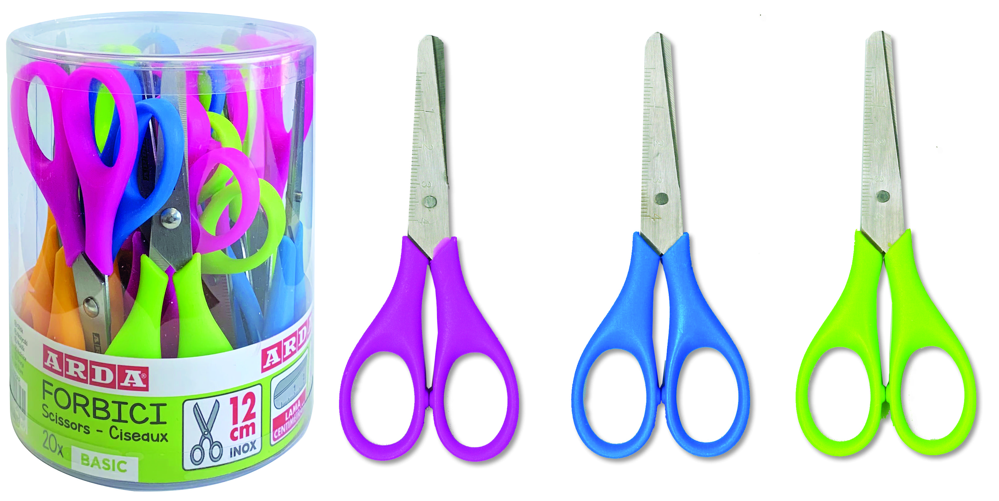 BARATTOLO FORBICI BASIC 12CM 20PZ FF1105BAR