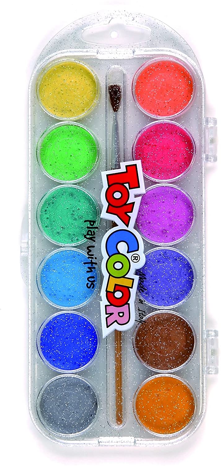 CONFEZIONE 12 ACQUARELLI PERLATI DIAM.30 0767.020.TOY