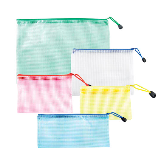 BUSTA PVC CON ZIP TRASPARENTE A4 01NIK442