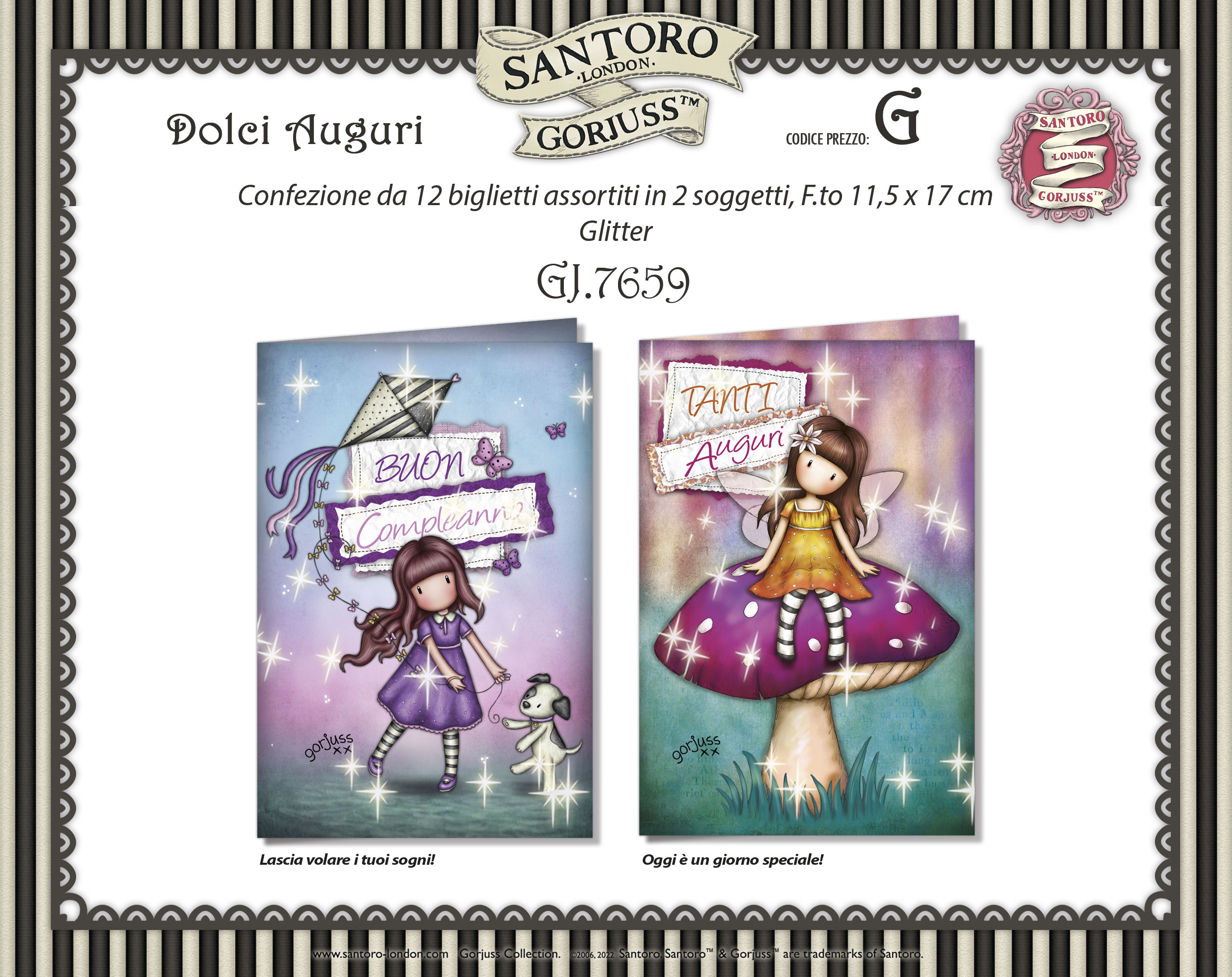 SHOPPER NATALE ASSORTITE MISURA "L" NT