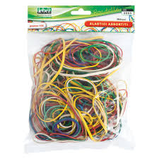 ELASTICI GOMMA BUSTA 100GR ASSORTITI 5093