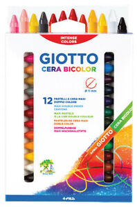 PASTELLI CERA GIOTTO BICOLOR 12PZ. F291300