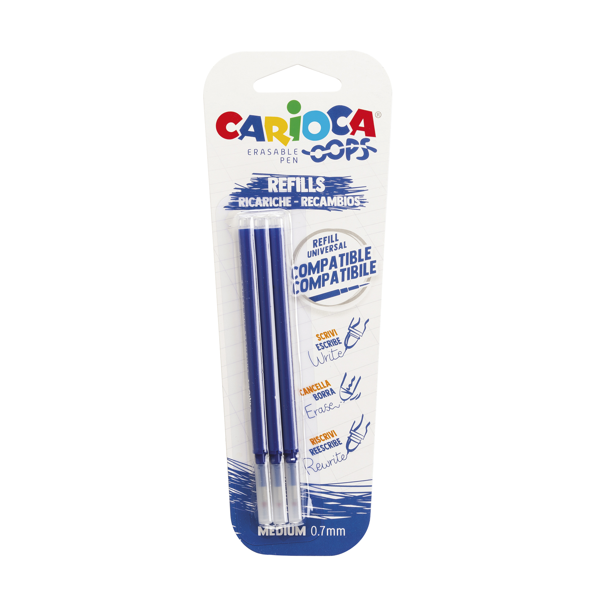 CARIOCA REFILL OOPS BLU 3PZ 43041/02