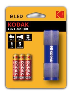 TORCIA 9 LED BLU +3AAA KB5563 30412453