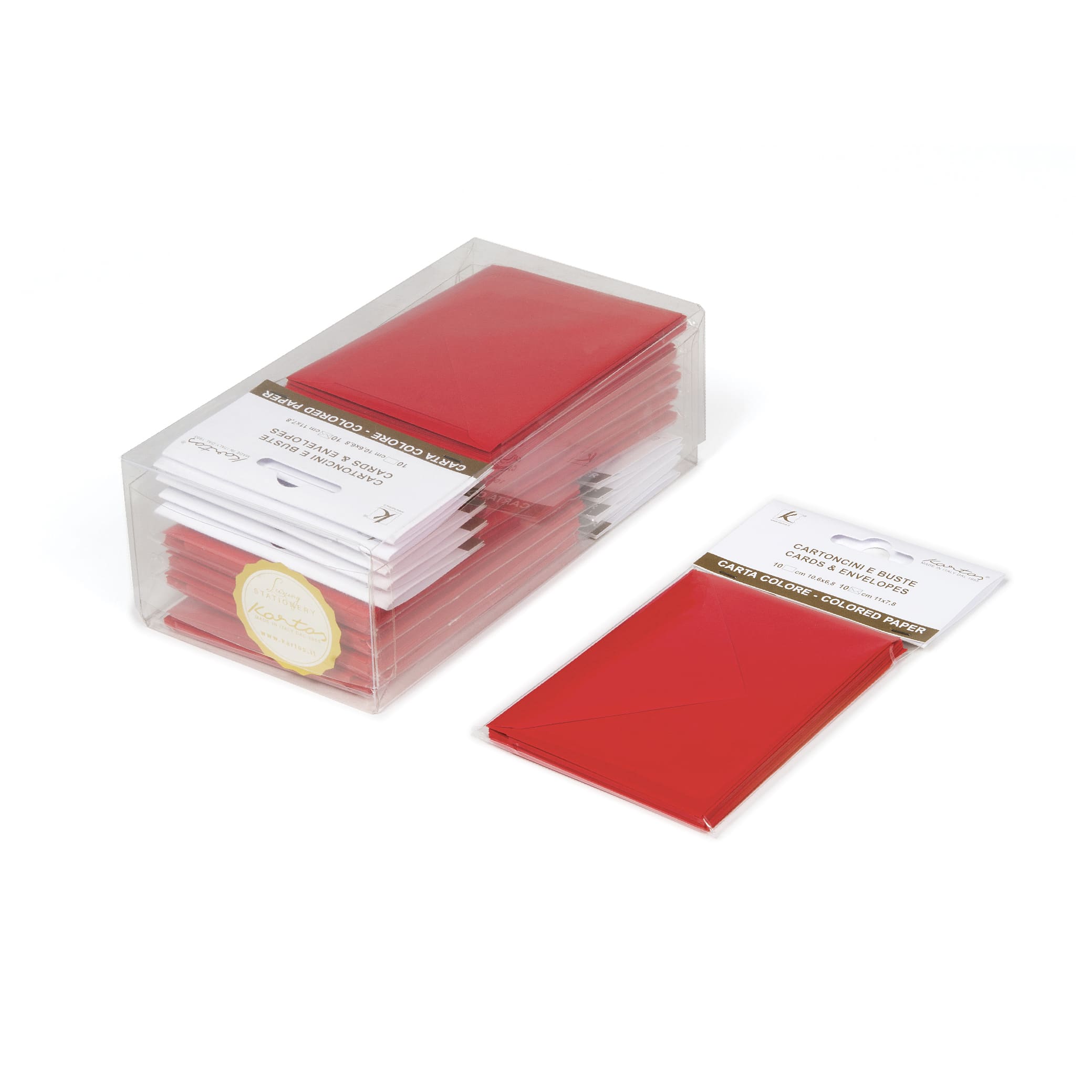 BIGLIETTI E BUSTE ARMONIA ROSSO 10/10 F.TO 4 25003307