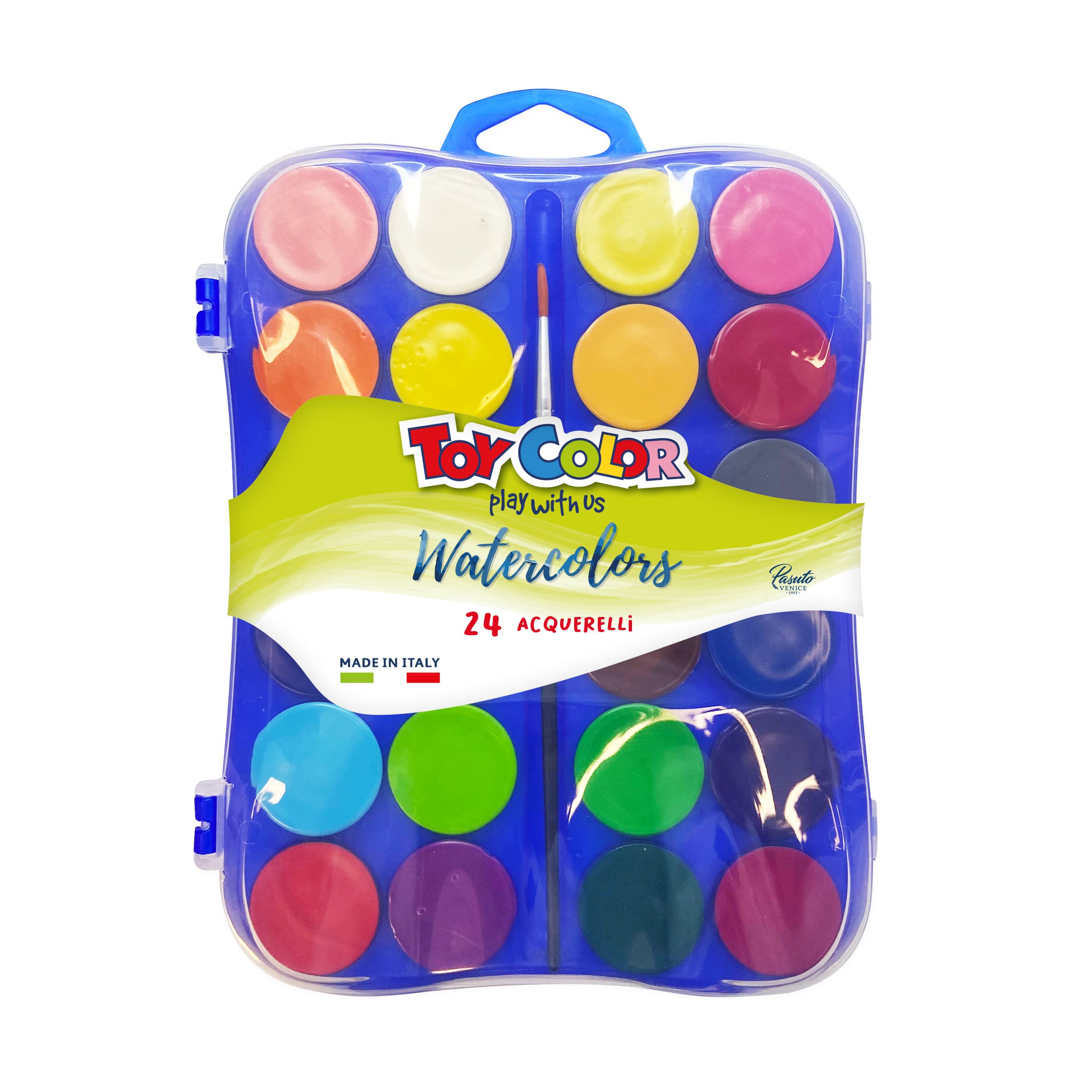 ACQUARELLI DA 24 DIAM 30 CON PENNELLO 0703.022.TOY