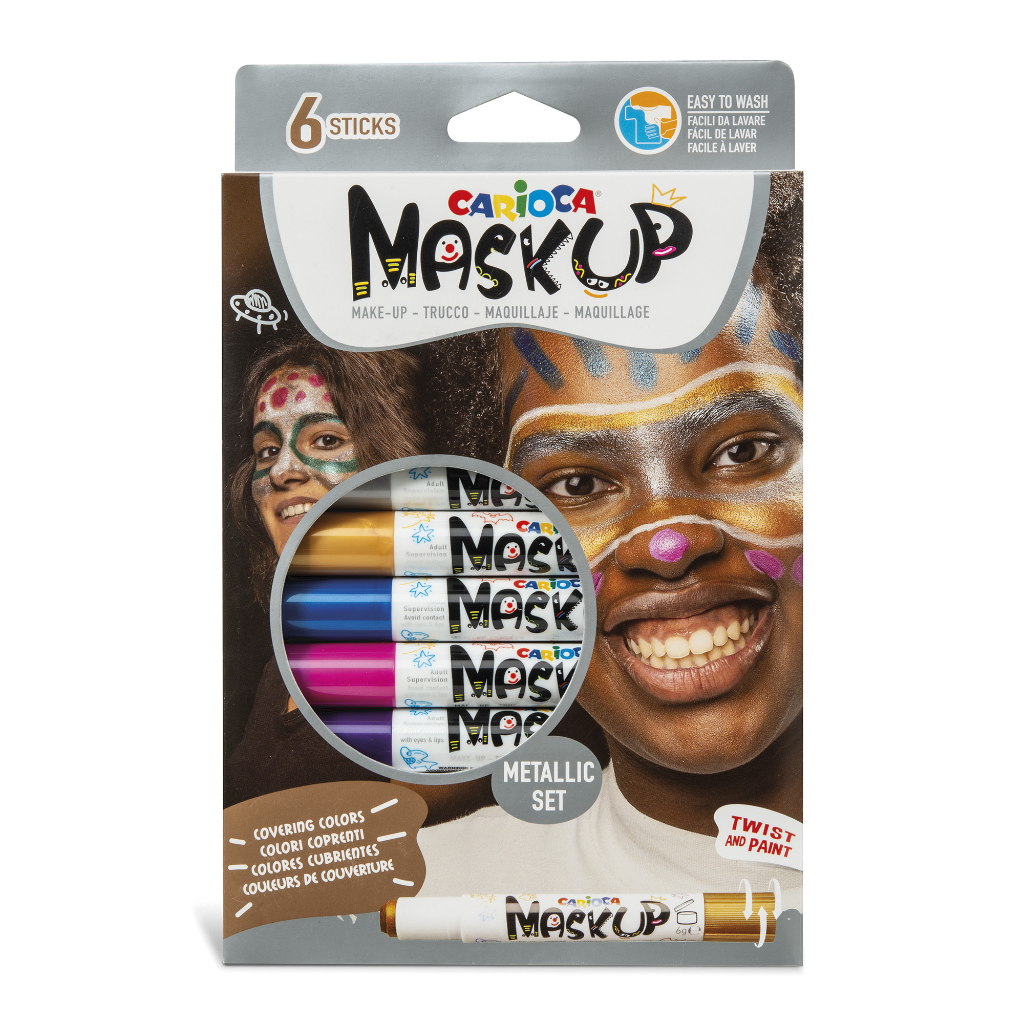 CARIOCA MASKUP METALLIC 6PZ 43155