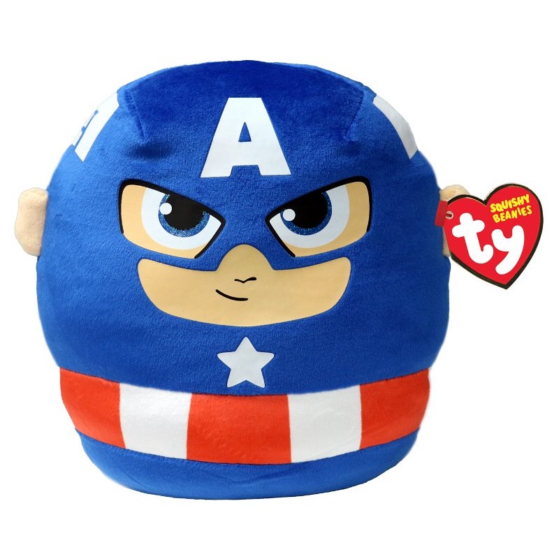 BEANIE BOO S SQUISH 22 CM. CAPTAIN AMERICA T39257
