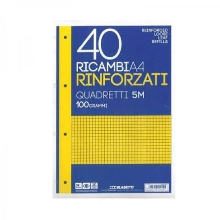 RICAMBIO RINFORZATO A4 100GR 40FG 5MM 5442