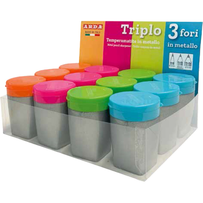 TEMPERAMATITE TRIPLO 3 FORI METALLO 12PZ TE813SC