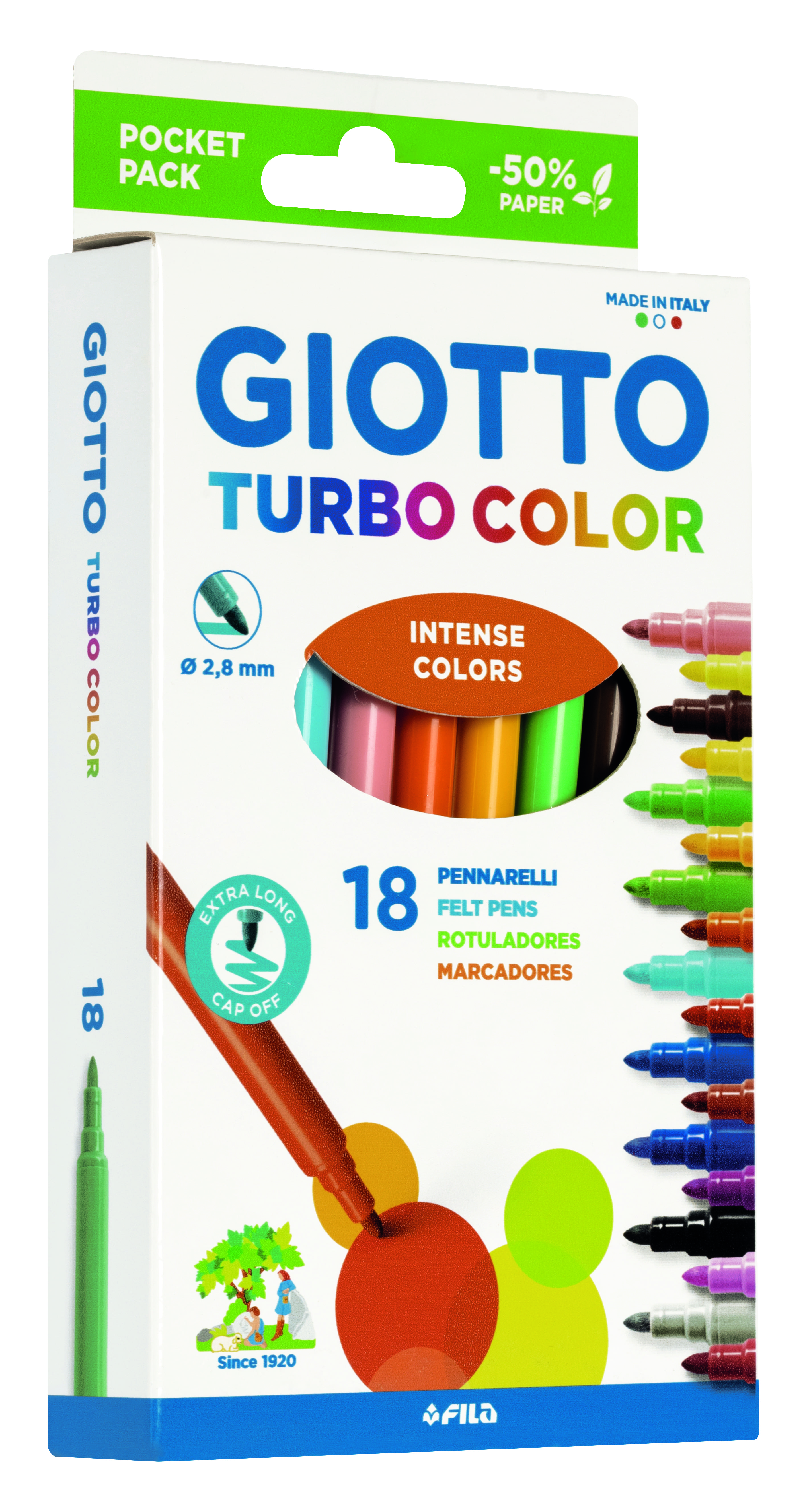 PENNARELLI GIOTTO TURBO COLOR 18 PZ. F07340000