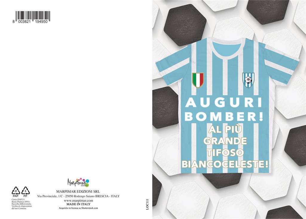 BIGLIETTI CALCIO SQUADRA BIANCO AZZURRA LOC111