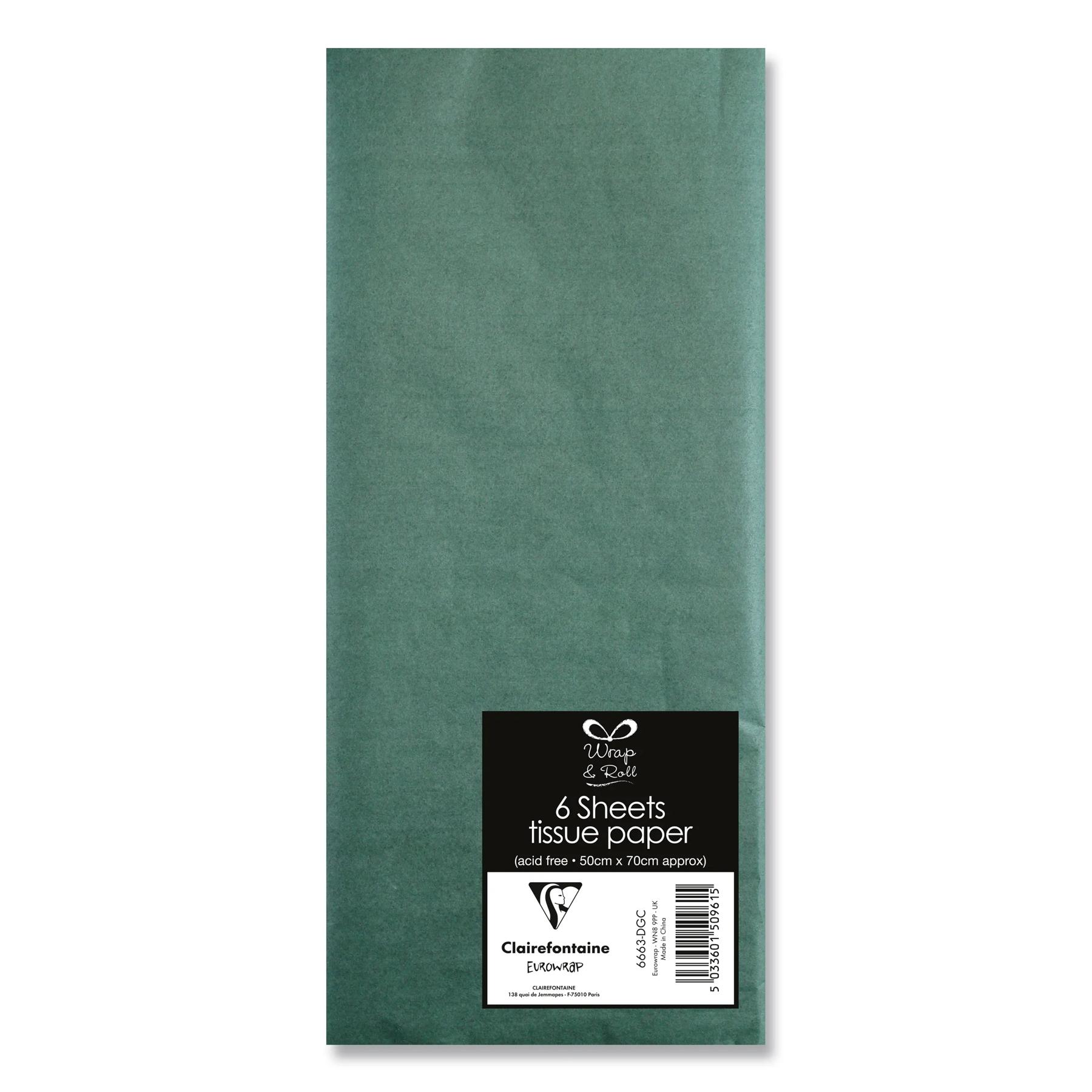 CARTA VELINA 50X70 VERDE IMPERO 6PZ 6663-DGC