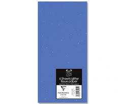 CARTA VELINA 50X70 GLITTER BLU 6PZ 20910-DBC