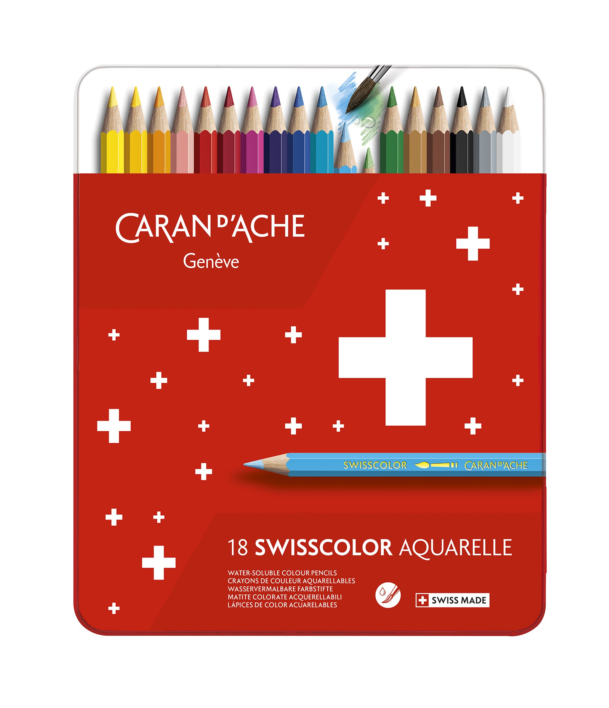 SWISSCOLOR SC.METALLO 12 COLORI ACQUARELLABILI 1285712