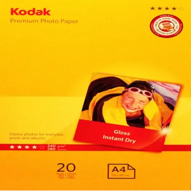 CARTA FOTOGRAFICA KODAK PREMIUM SUPER GLOSS 240G A4 KP0093