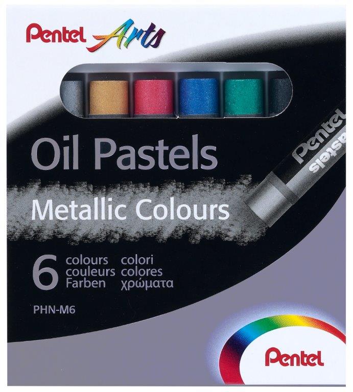 PASTELLI AD OLIO PENTEL METALLIC 6PZ PHN-M6