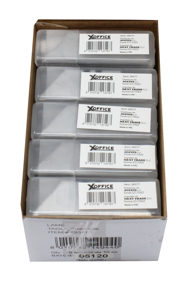 10 LAME CUTTER SICUREZZA ABS XOFFICE 28377