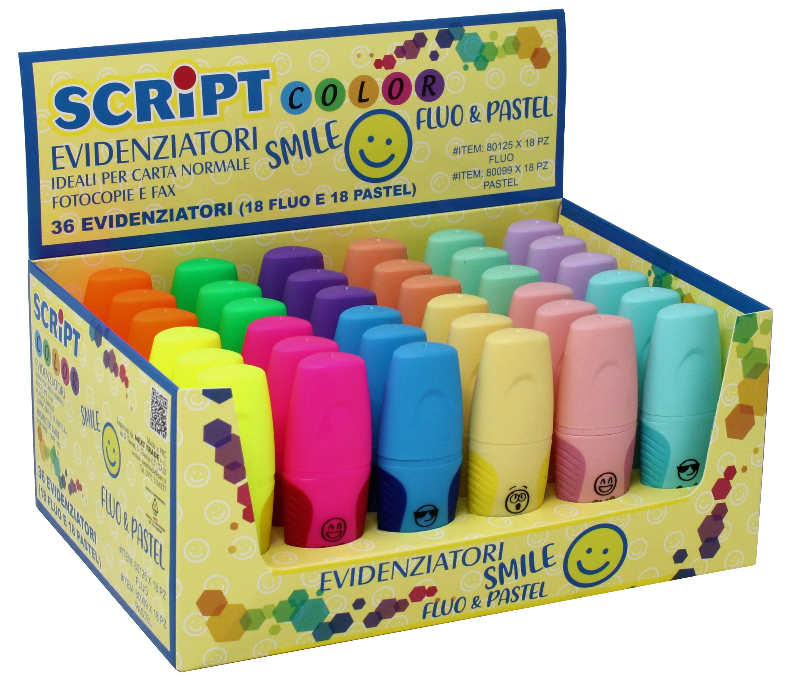 EVIDENZIATORE MINI SMILE PASTEL 80099