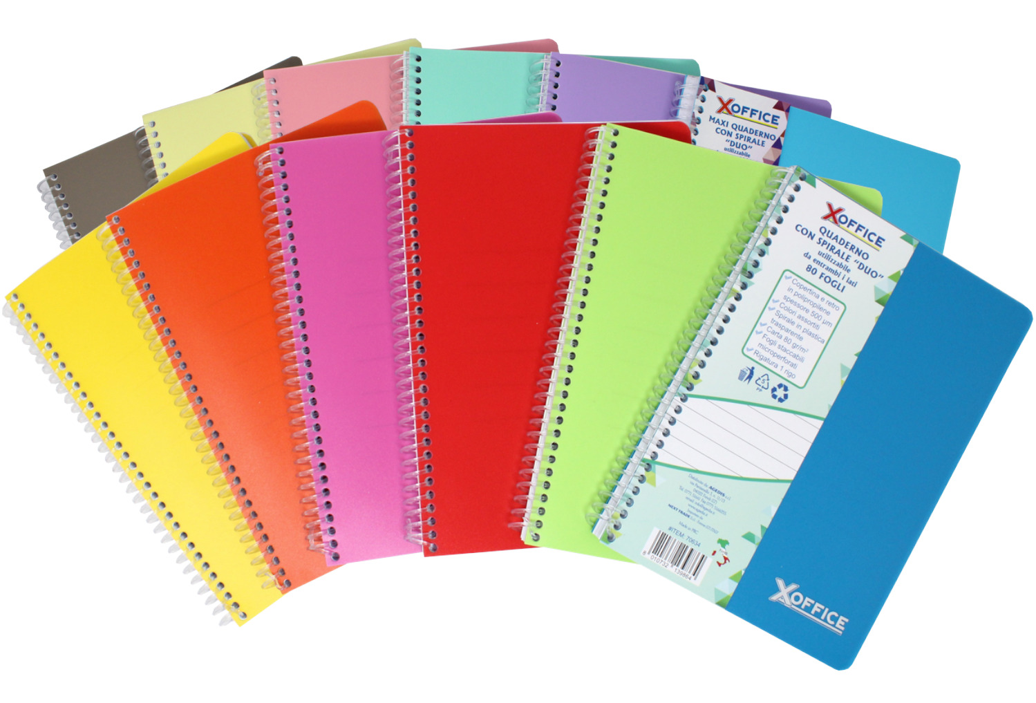 QUADERNO SPIRALE XOFFICE A5 1R 80FG. 70638
