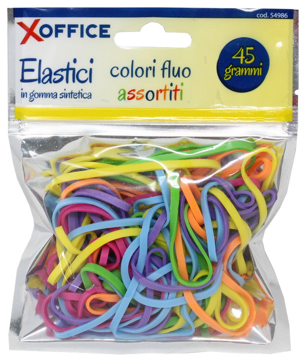 ELASTICI FLUO MISURE ASSORTITE 70 PZ. 54986