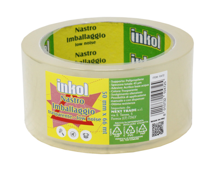NASTRO IMBALLAGGIO CM5X66MT TRASPARENTE 10472