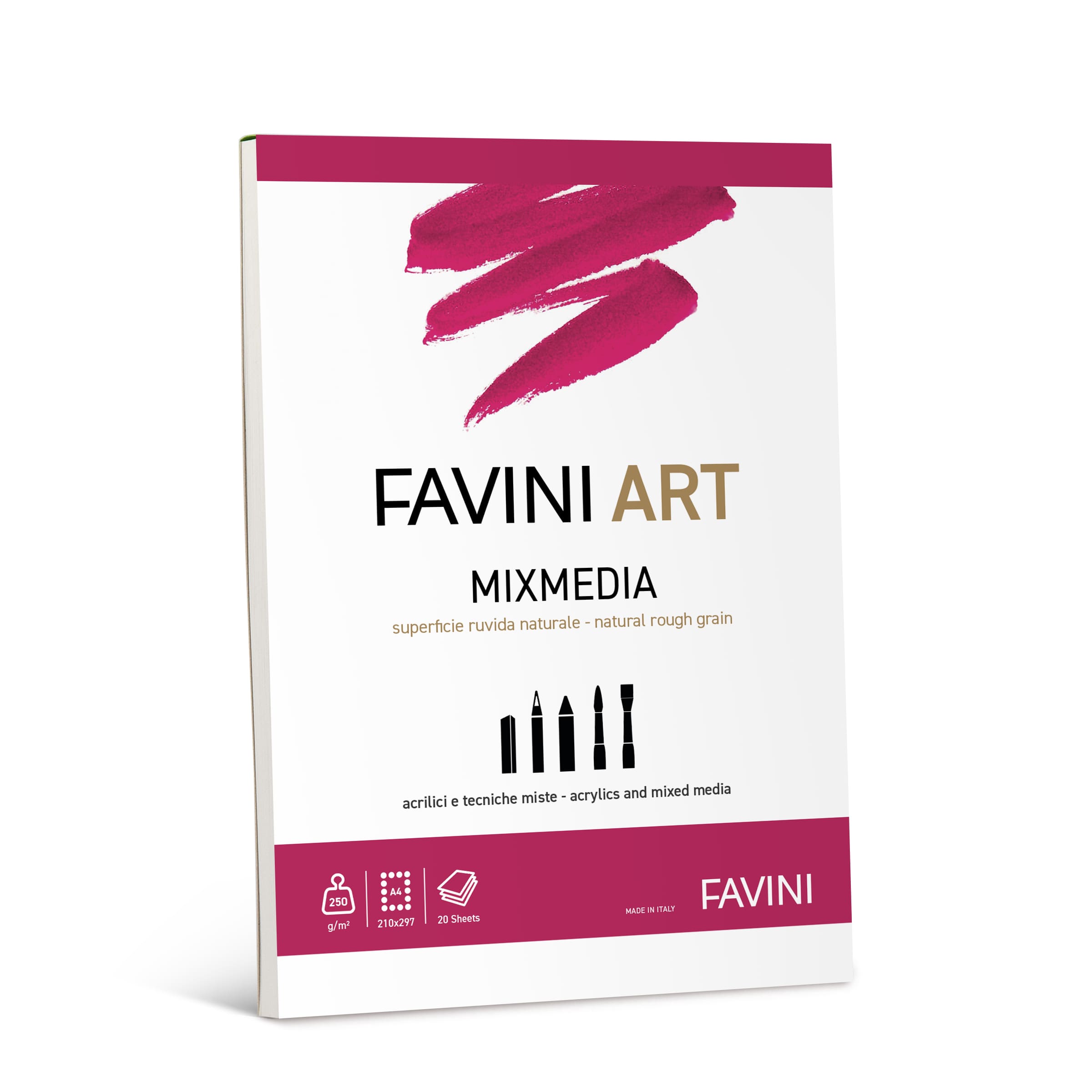 BLOCCO MIXMEDIA 250GR 20FG A4 A420994