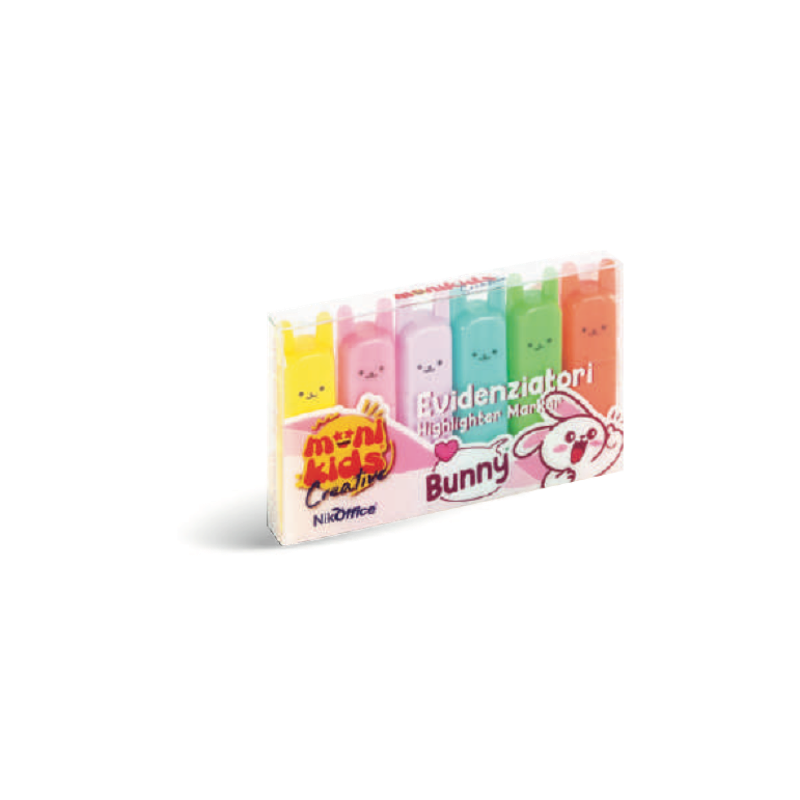 EVIDENZIATORE 6 PZ BUNNY 36NIK051