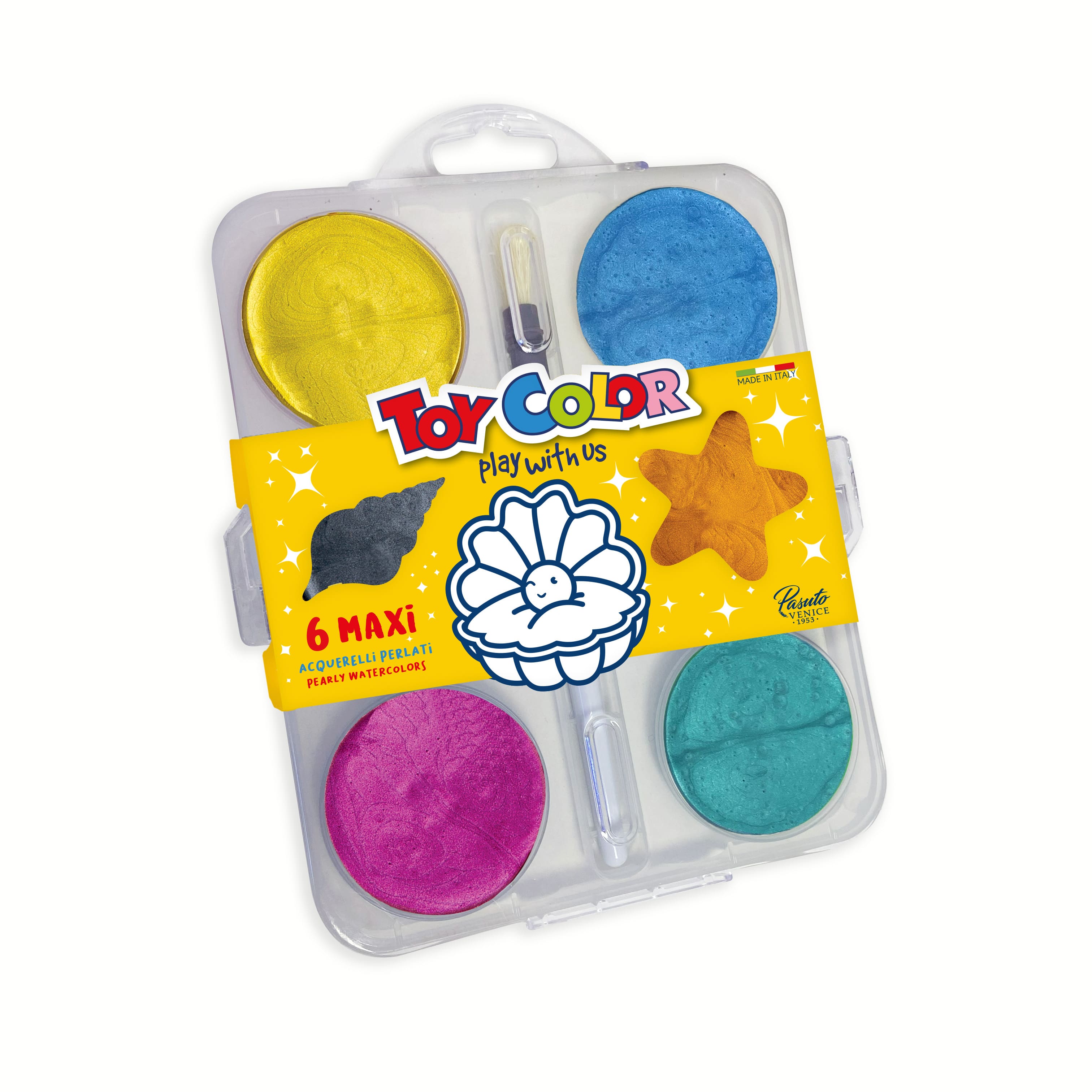 ACQUARELLONE 6 PASTIGLIE DIAM.55 PERLATO 0794.020.TOY