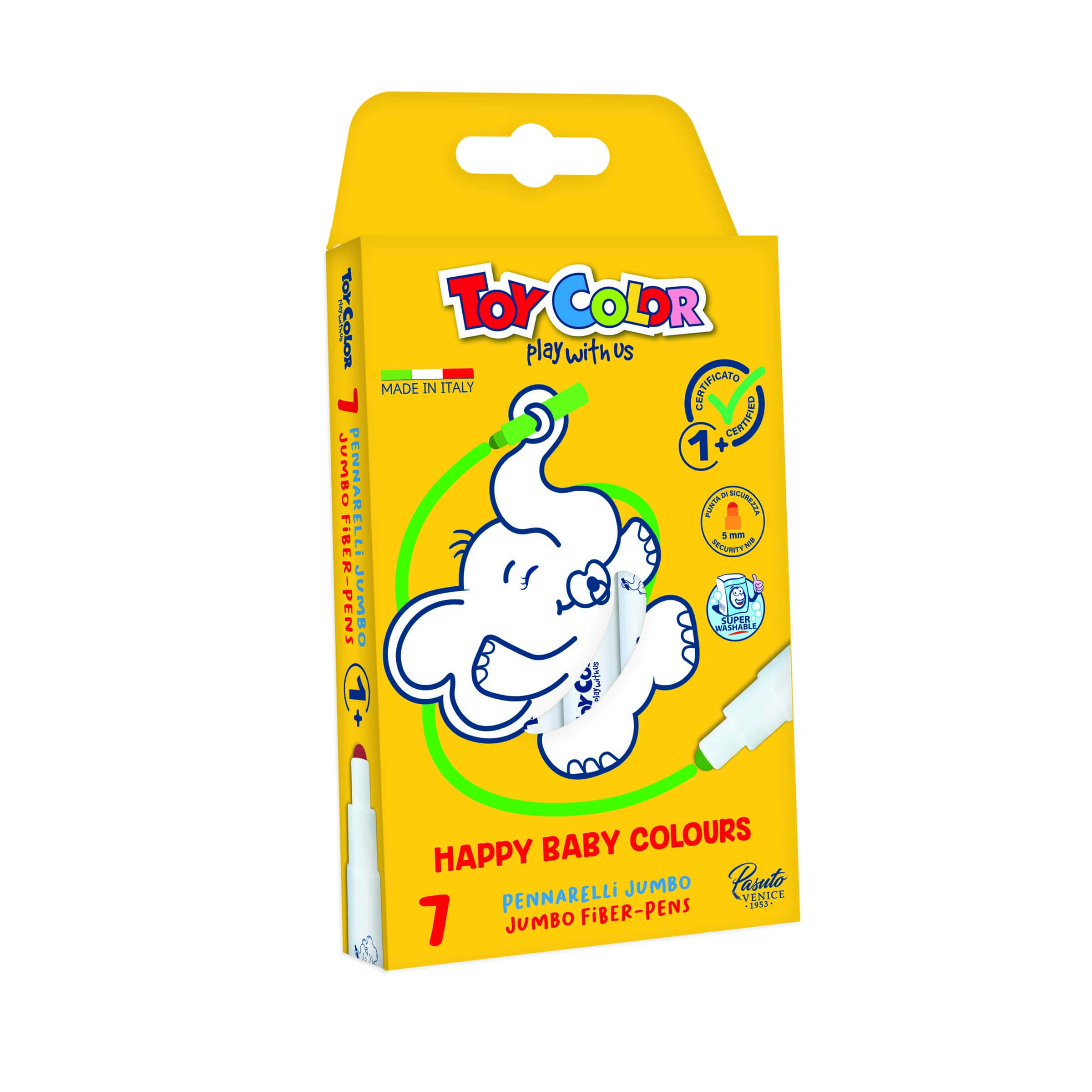 ASTUCCIO 7 PENNARELLI HAPPY BABY COLOURS 1+ 0071.000.TOY