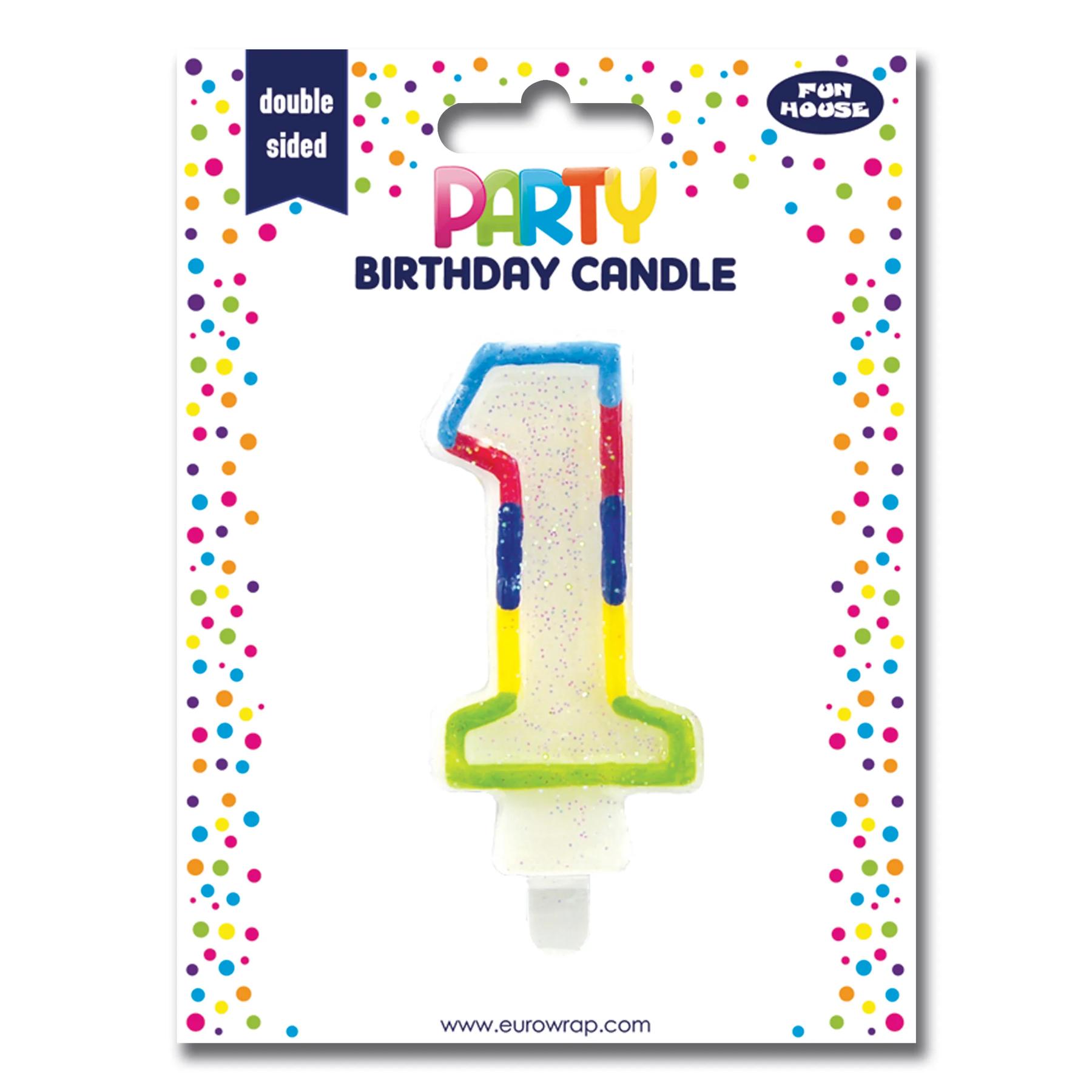 CANDELINA COMPLEANNO NUMERO 1 6828-1C