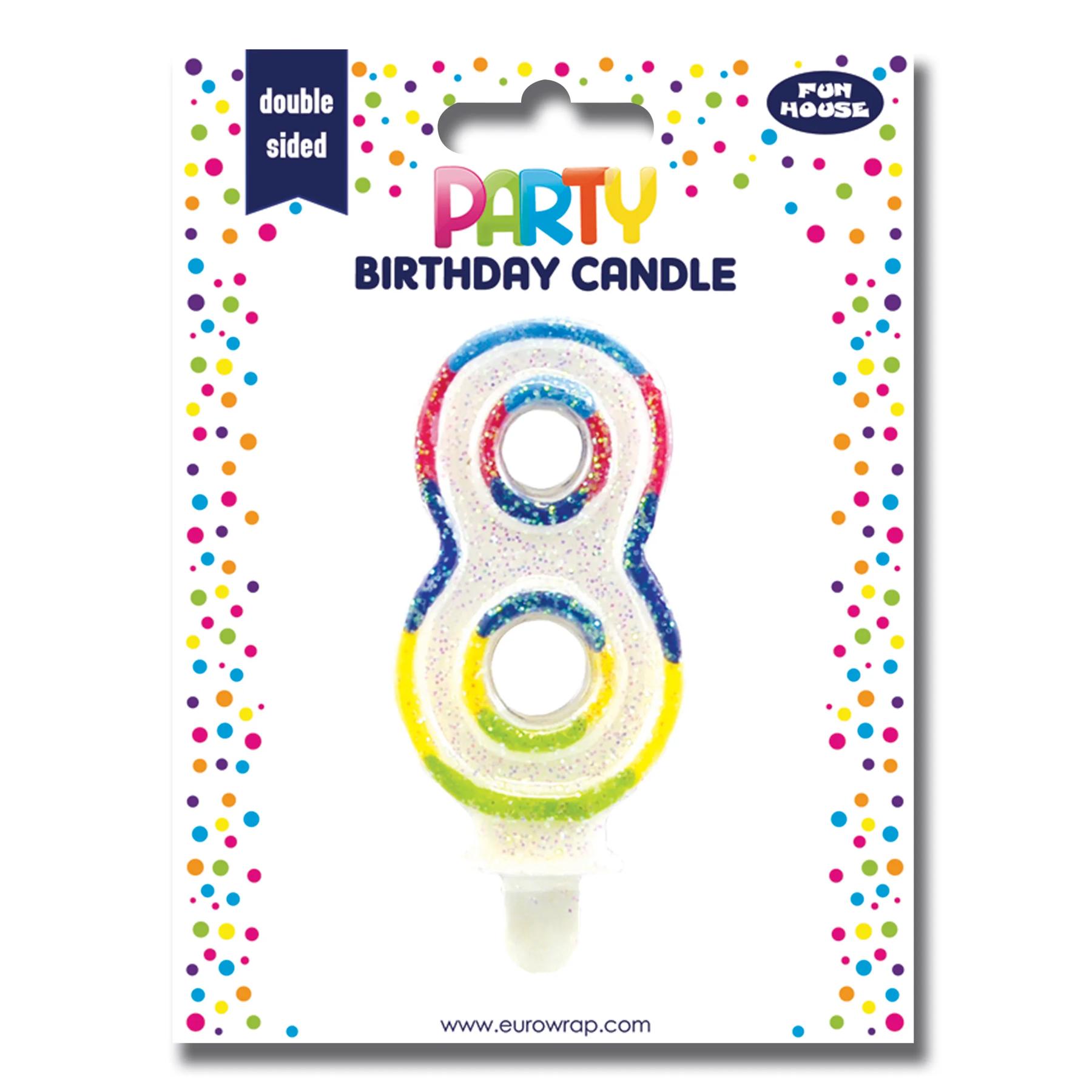 CANDELINA COMPLEANNO NUMERO 8 6828-8C