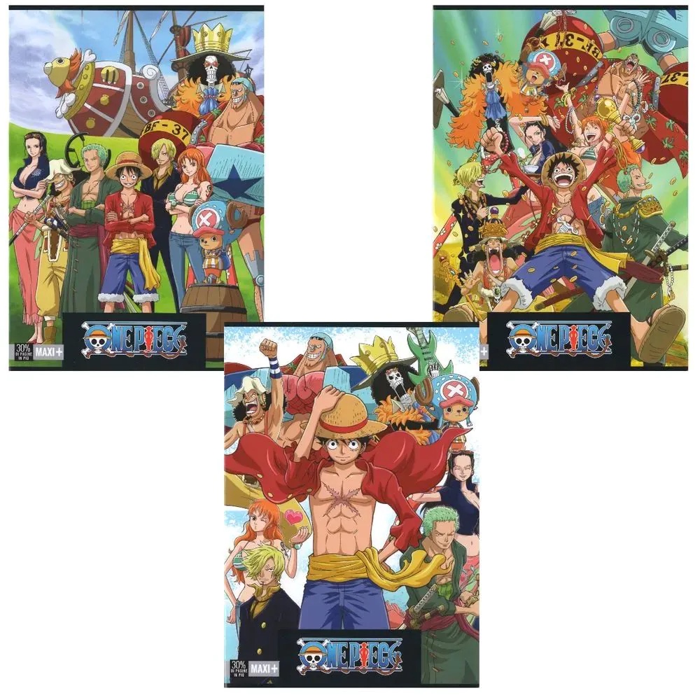 MAXI QUADERNO ONE PIECE RIG. 1R 100GR 12PZ 71890