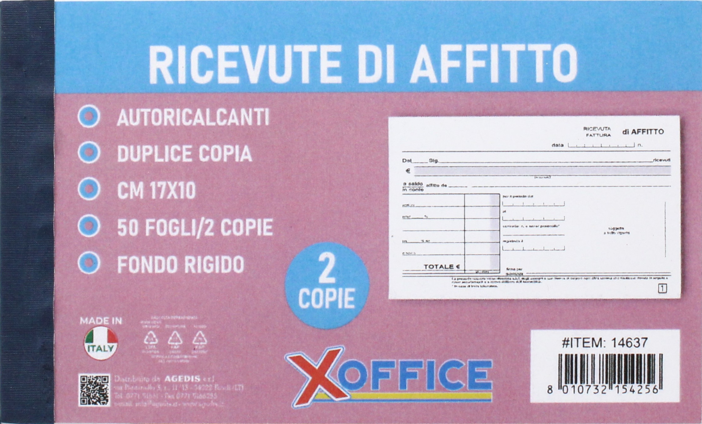 RICEVUTE DI AFFITTO 50X2 10X17 14637