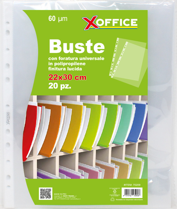 BUSTA COPY SAFE 22X30 60MIC LUCIDA 20PZ 70209