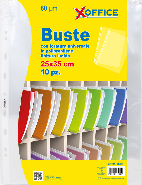 BUSTA COPY SAFE 25X35 80MIC LUCIDA 10PZ 70053