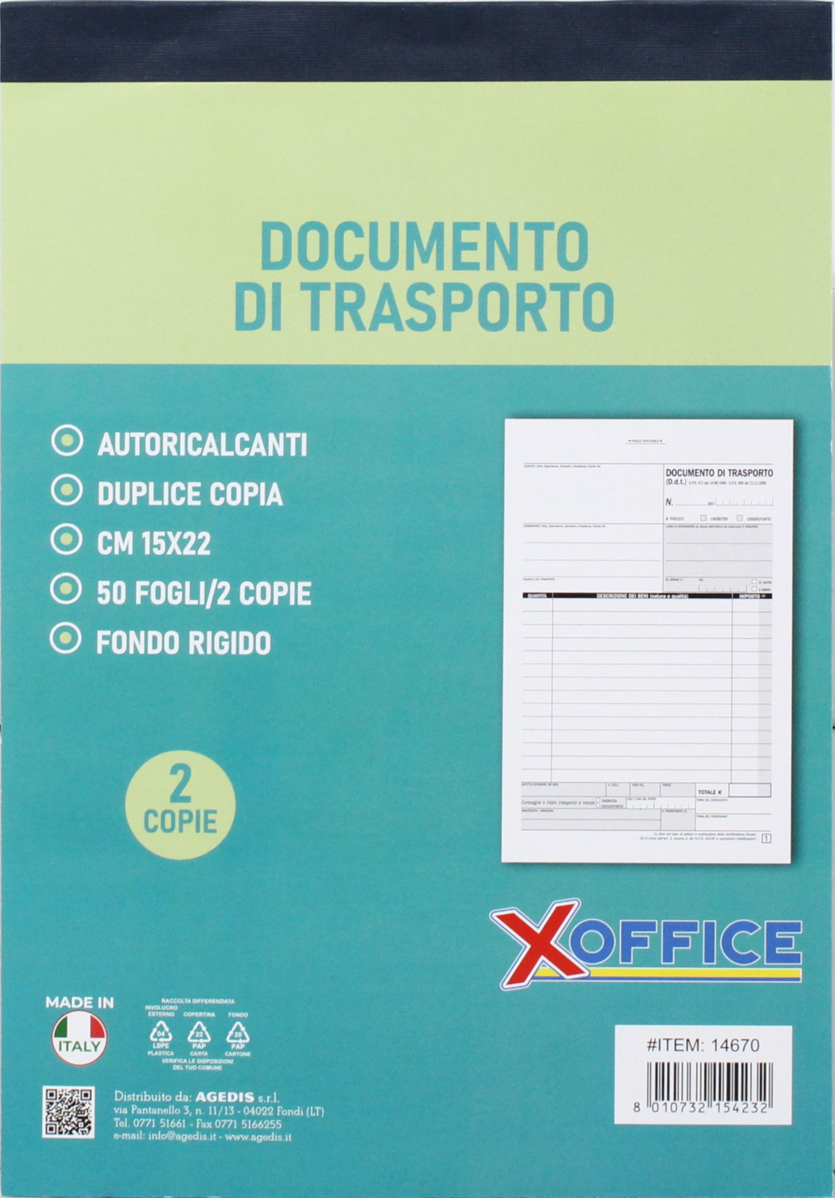 BLOCCO DDT 2 COPIE 15X22 14670