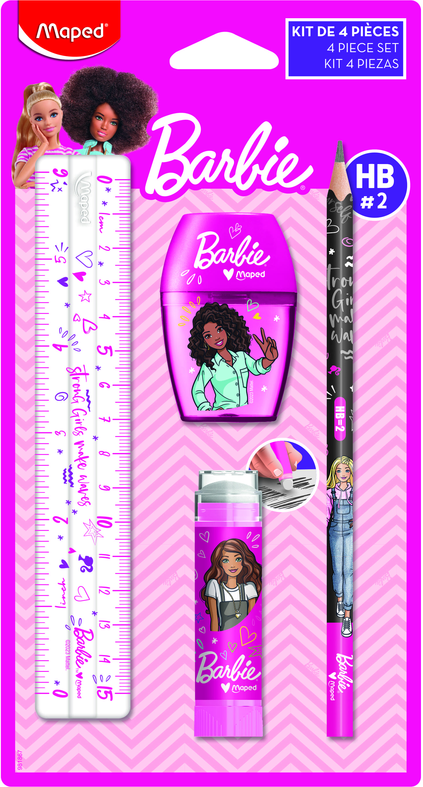 MAPED BARBIE MINI SET CANCELLERIA 981867