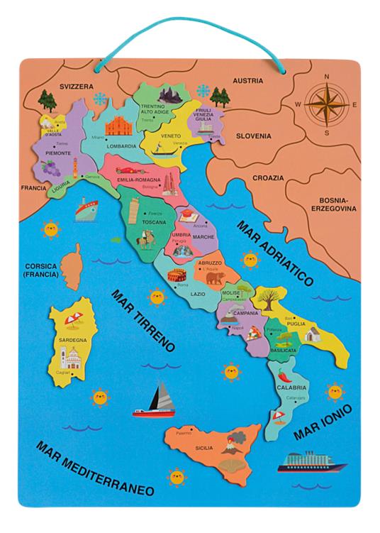 MAPPA MAGNETICA ITALIA CS4399-2
