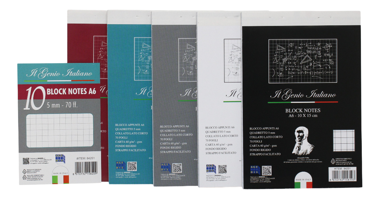 BLOCCO XOFFICE A6 70FF RIG. 5M 84251