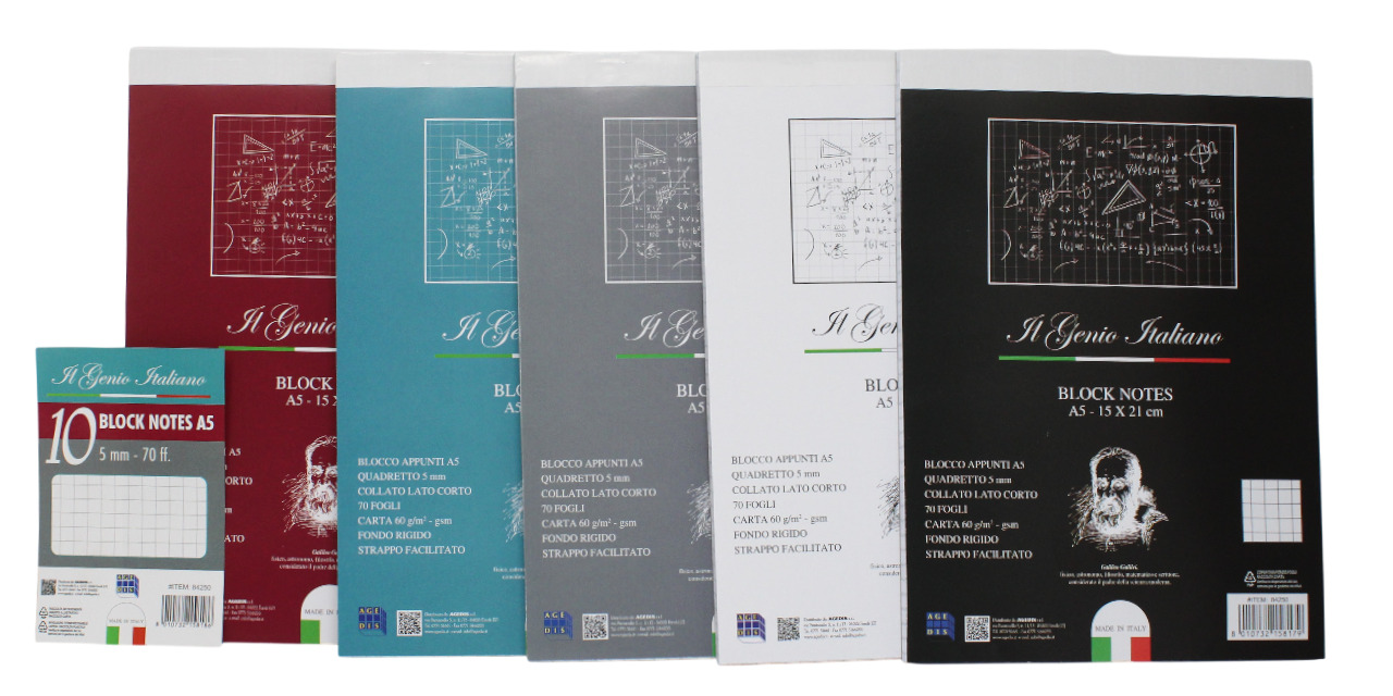 BLOCCO XOFFICE A5 70FF RIG. 5M 84250