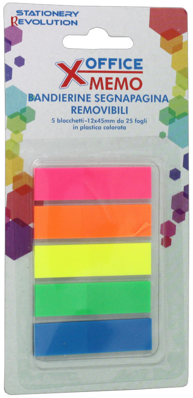 MEMO INDEX XOFFICE 25FG 5COL 52283