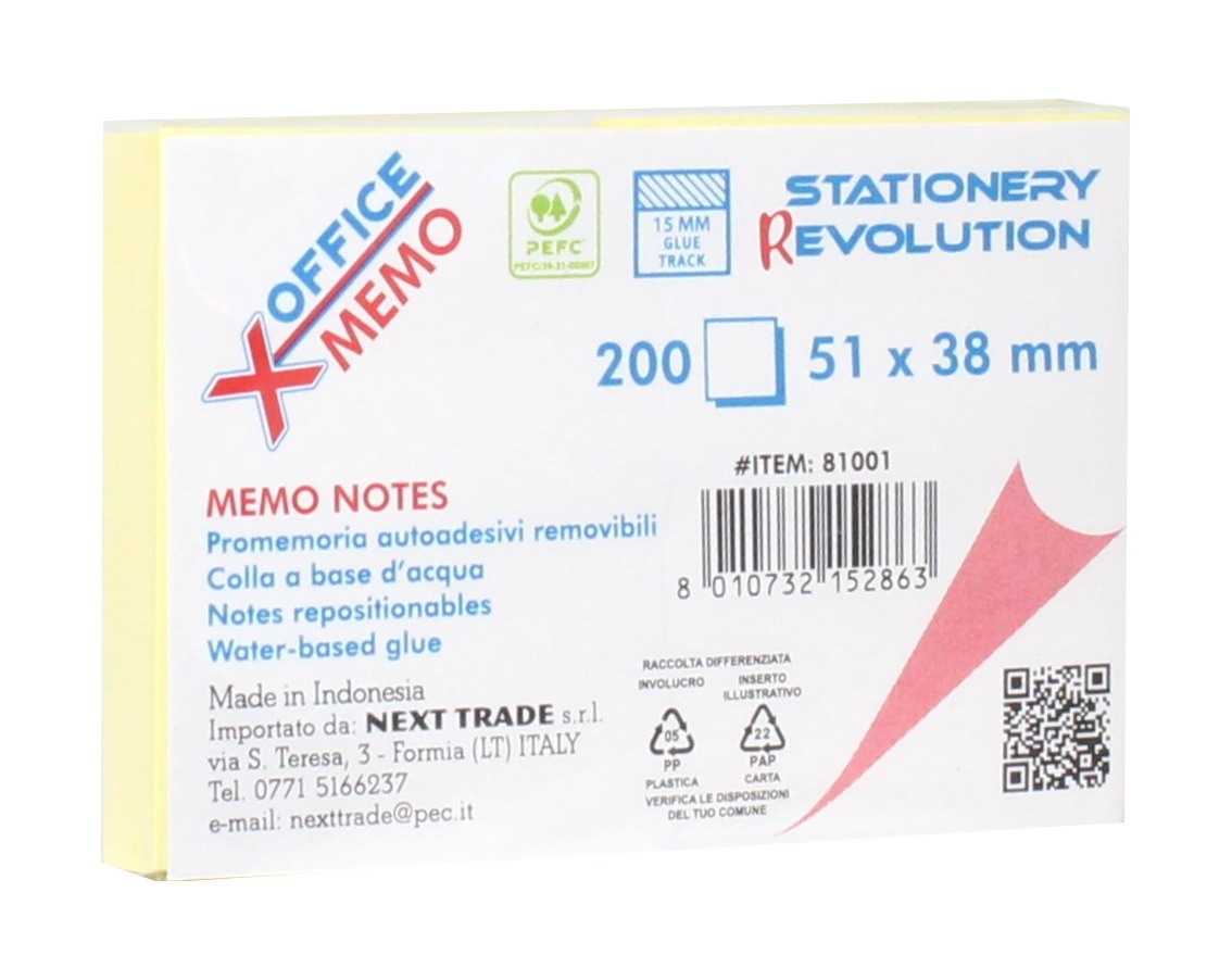 MEMO 51X38 XOFFICE 100FG 81001