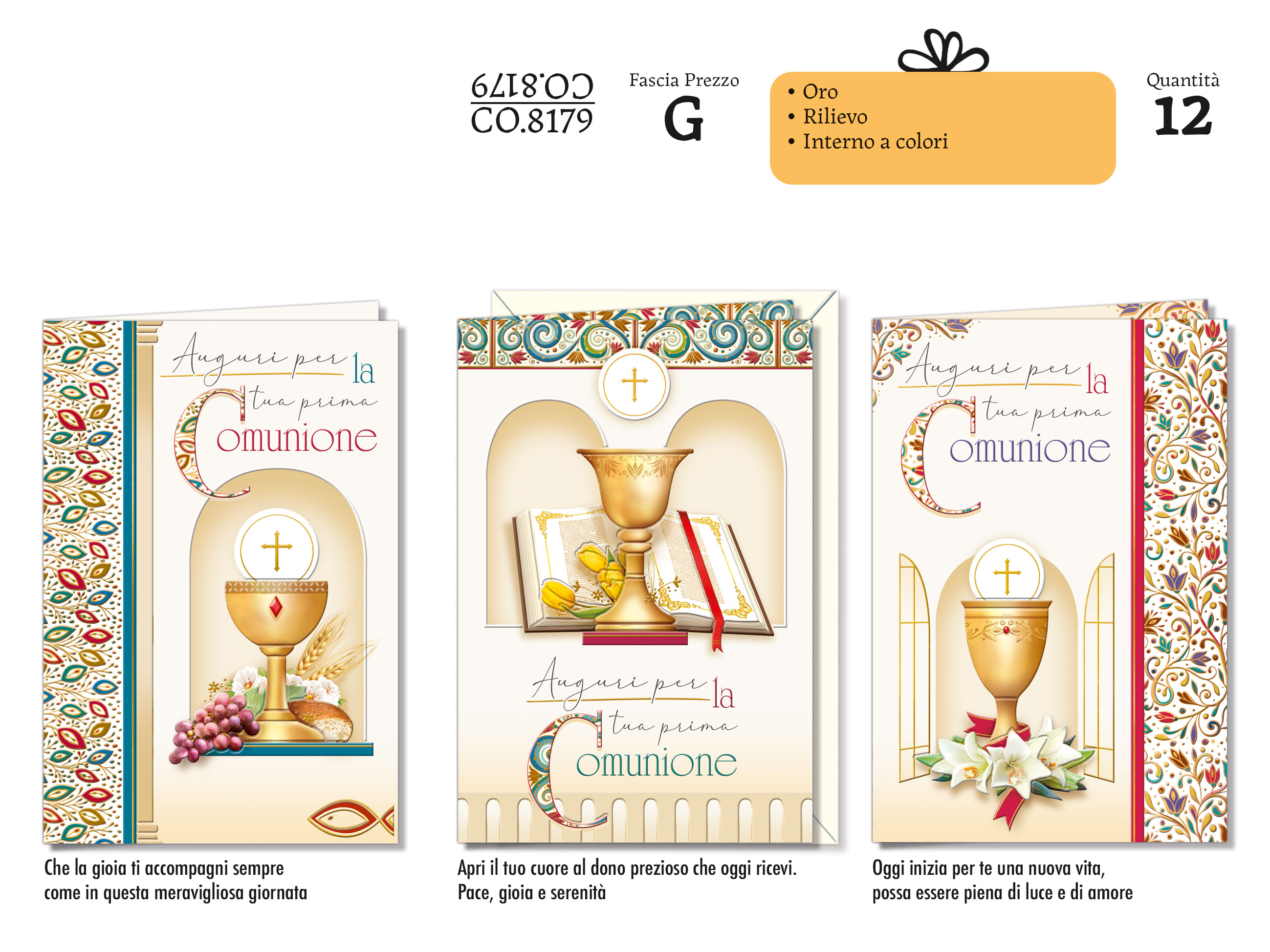 BIGLIETTI DI NATALE GORJUSS GJ.8516