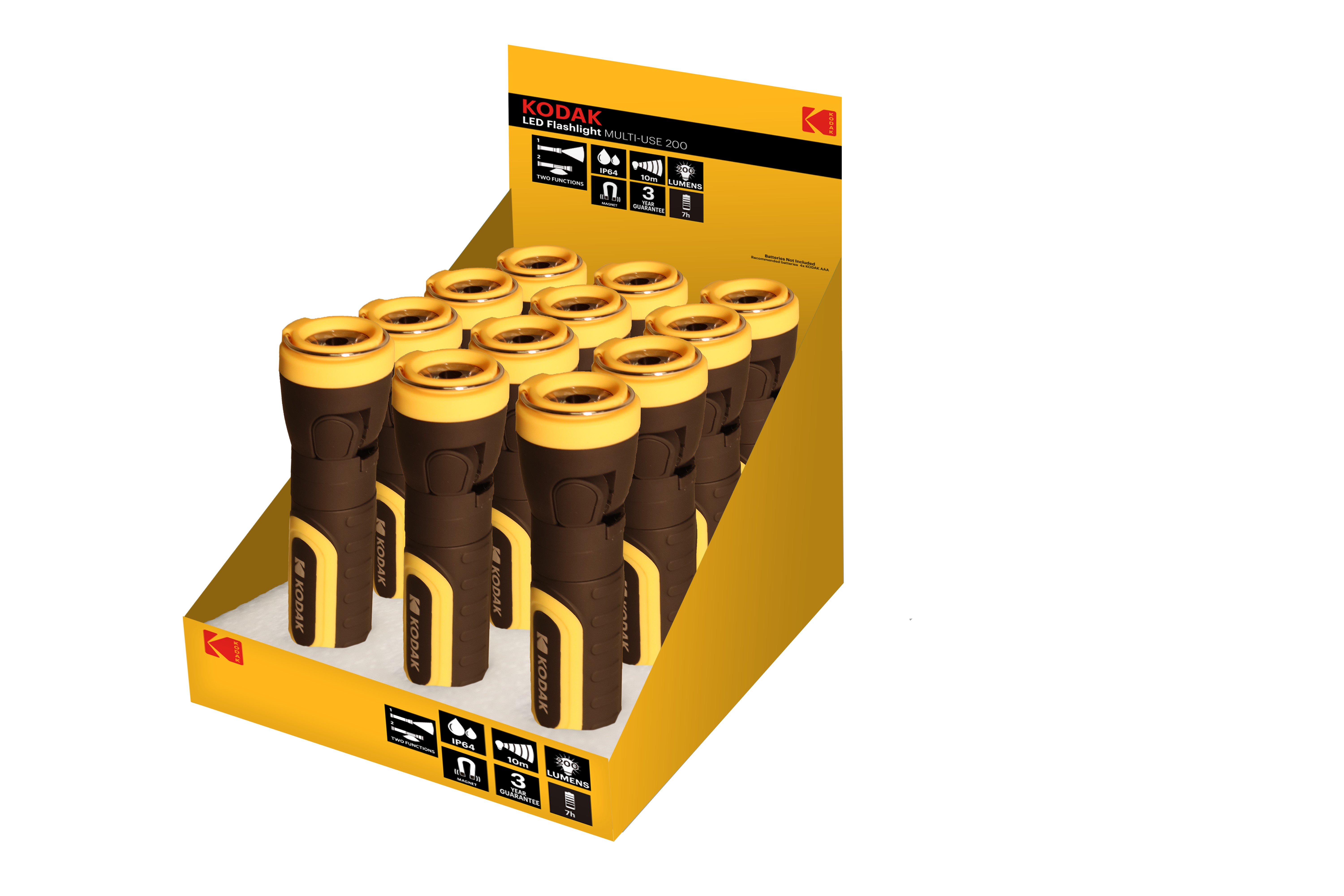 TORCIA KODAK LED FLASHLIGHT MULTIUSE 200 KB5576