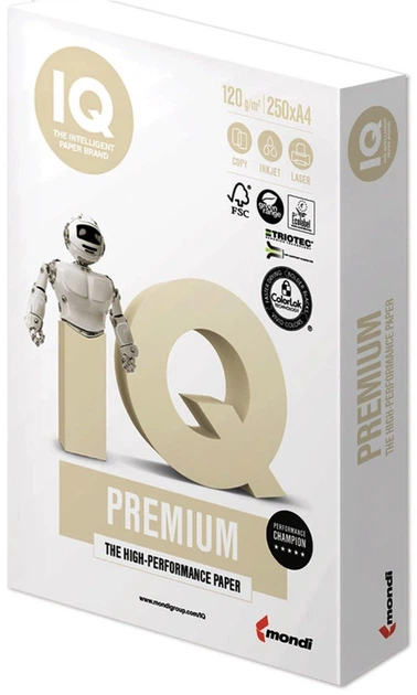 RISMA TONER SECCO GR 120 250 FG A4 IQ PREMIUM IQ120/A4