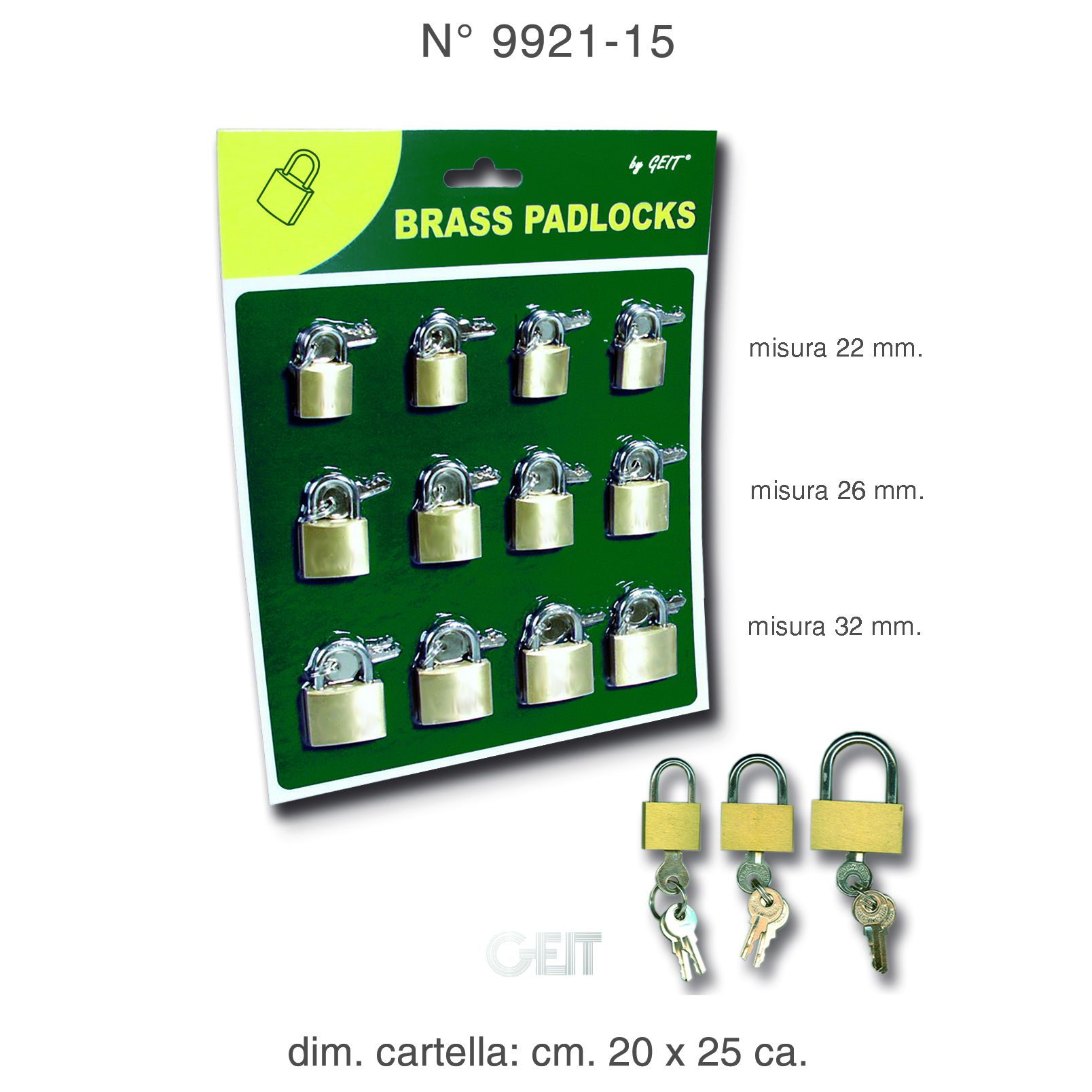 LUCCCHETTI ECO LEGGERO MEDIO 12PZ 9921-15